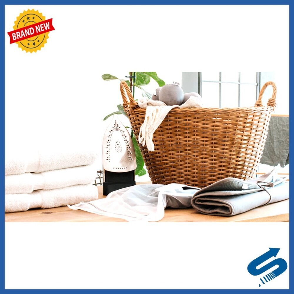 Collapsible Laundry Hamper Organic Cotton Tall Standing Basket with Handles - Picture 7 of 7